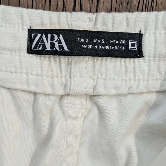 Like New! Zara X DNWR Carpenter Cargo Pants, Off White - Picture 6 of 10
